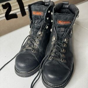 Harley-Davidson Men's Black Leather Boots 11.5